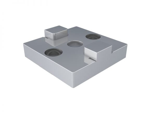 Connector Flat Silver 50