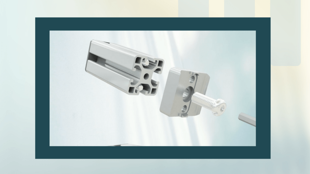 Quantum 3 T-Bar Connector for 8mm Slotted Profile